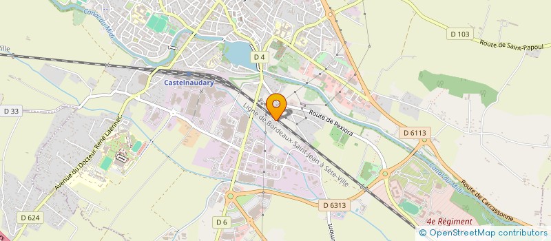 localisation de l'entreprise ST QUATRE  CASTELNAUDARY