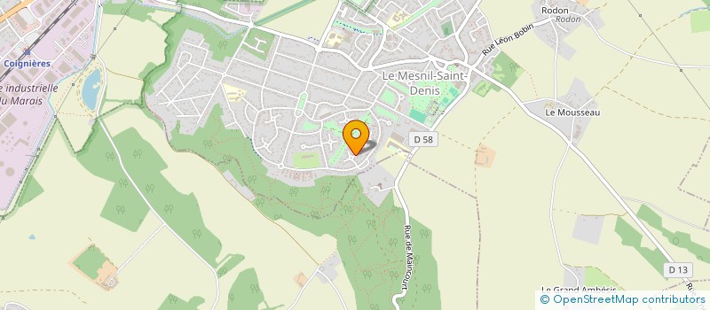 localisation de l'entreprise ST QUENTIN BUSINESS CENTRE  LE MESNIL-SAINT-DENIS