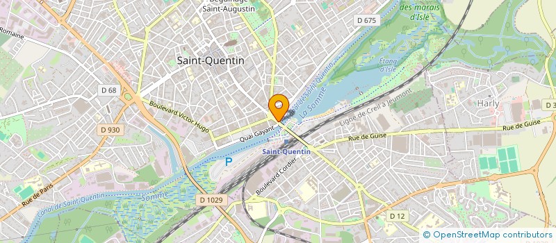 localisation de l'entreprise ST QUENTIN COIFFURE à SAINT-QUENTIN