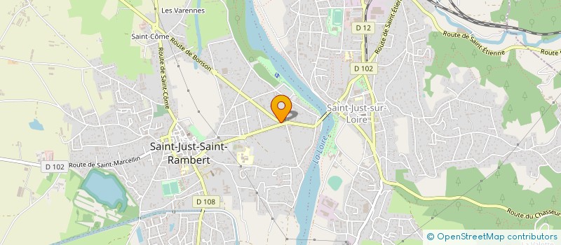 localisation de l'entreprise ST-RAMBERT CONVOYAGES  SAINT-JUST-SAINT-RAMBERT