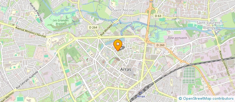 localisation de l'entreprise ST RAPH à ARRAS