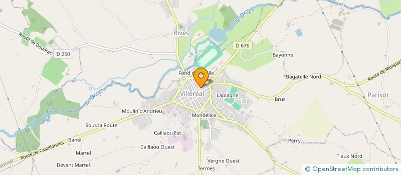 localisation de l'entreprise ST ROCH  VILLEREAL