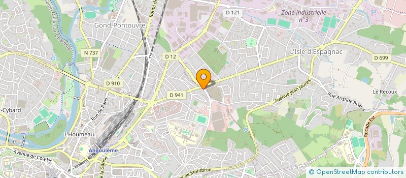 localisation de l'entreprise ST ROCH VOYAGES à ANGOULEME