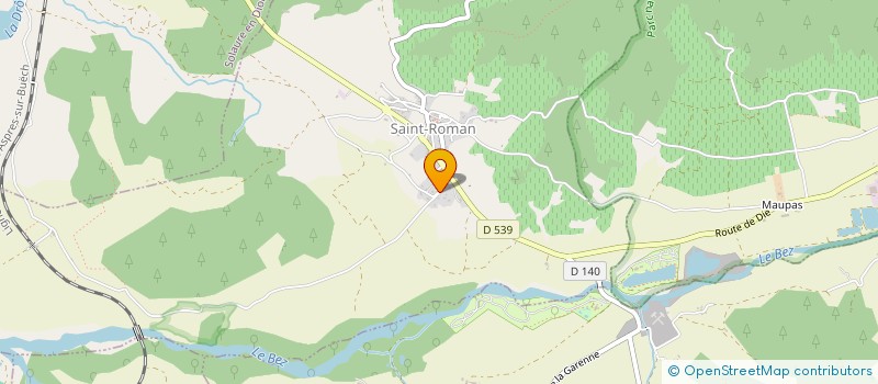 localisation de l'entreprise ST ROMAN AUTOS  SAINT-ROMAN