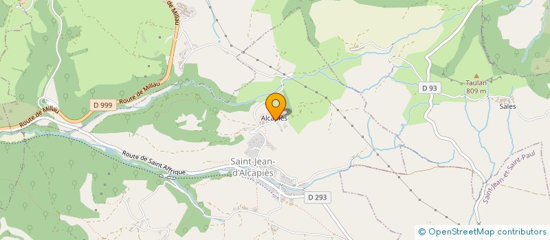 localisation de l'entreprise ST ROME  SAINT JEAN D'ALCAPIES