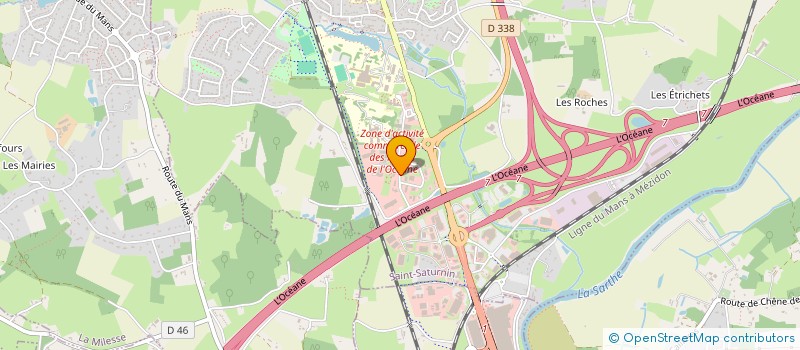 localisation de l'entreprise ST-SAT à SAINT-SATURNIN