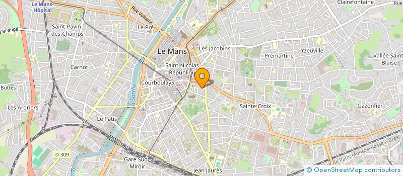 localisation de l'entreprise ST SAT  LE MANS