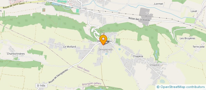 localisation de l'entreprise ST-SAV' GYM  SAINT-SAVIN