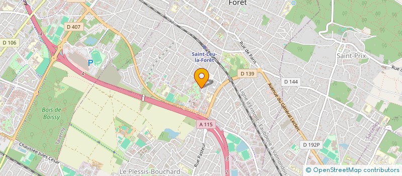 localisation de l'entreprise ST SERVICES à SAINT-LEU-LA-FORET
