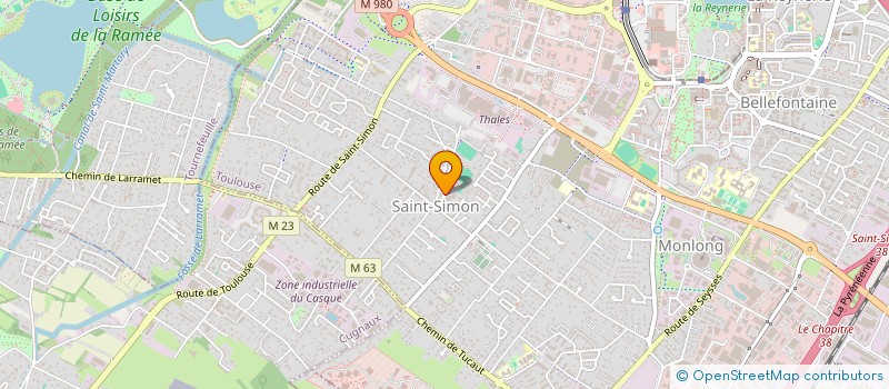 localisation de l'entreprise ST SIMON 00-18 à TOULOUSE