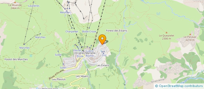 localisation de l'entreprise ST SPORT  ORCIERES