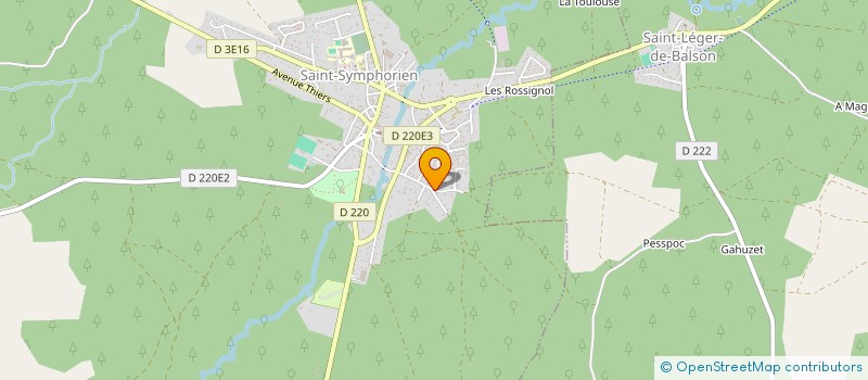 localisation de l'entreprise ST SYMPHORIEN  SAINT-SYMPHORIEN