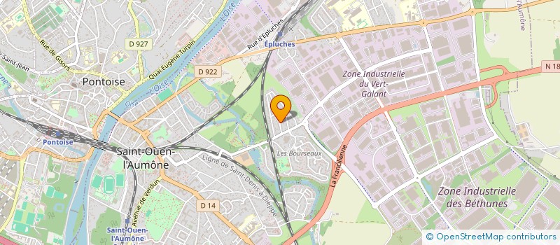 localisation de l'entreprise ST SYSTEMES à SAINT-OUEN-L'AUMONE