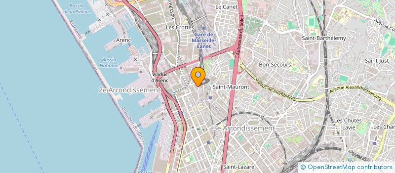 localisation de l'entreprise ST TAPIS à MARSEILLE