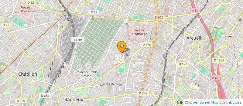 localisation de l'entreprise ST TCOM  BAGNEUX