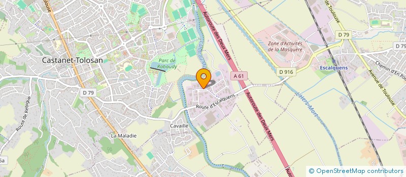 localisation de l'entreprise ST TELECOM à CASTANET-TOLOSAN