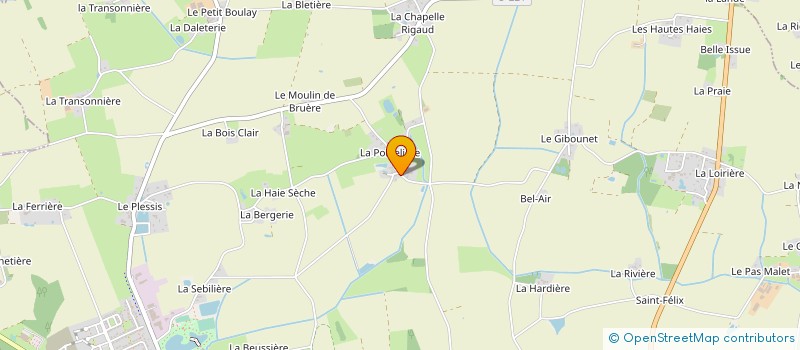 localisation de l'entreprise ST TP à MESANGER
