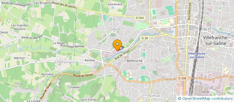 localisation de l'entreprise ST TRANSPORT 69  GLEIZE