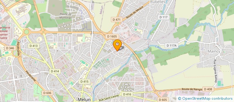 localisation de l'entreprise ST TRANSPORTS à MELUN