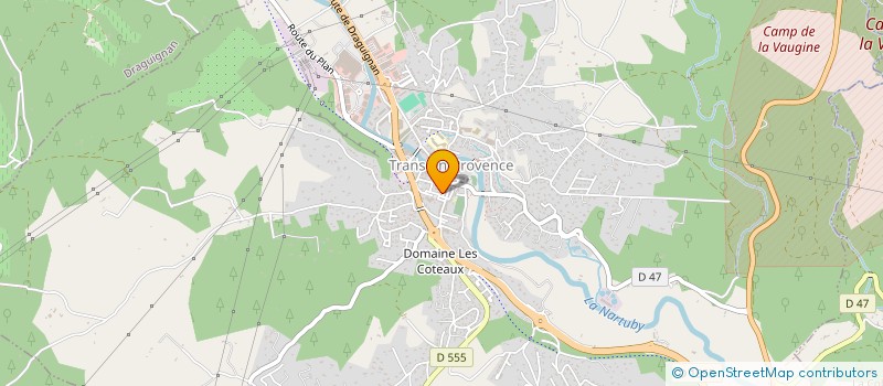 localisation de l'entreprise ST VALENTIN à TRANS-EN-PROVENCE