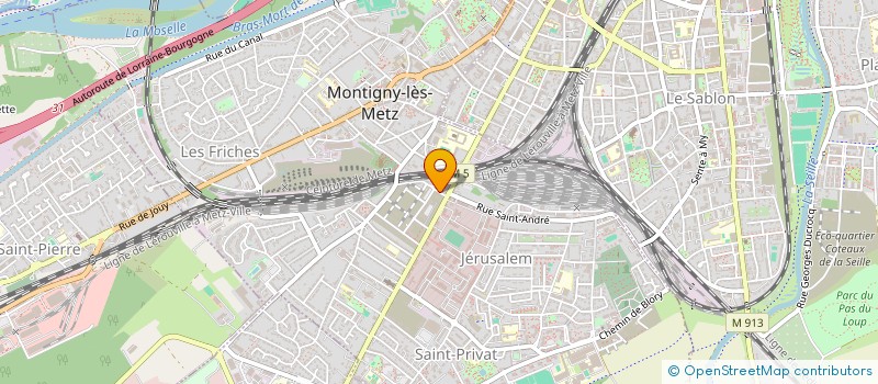 localisation de l'entreprise ST VICTOR  MONTIGNY-LES-METZ