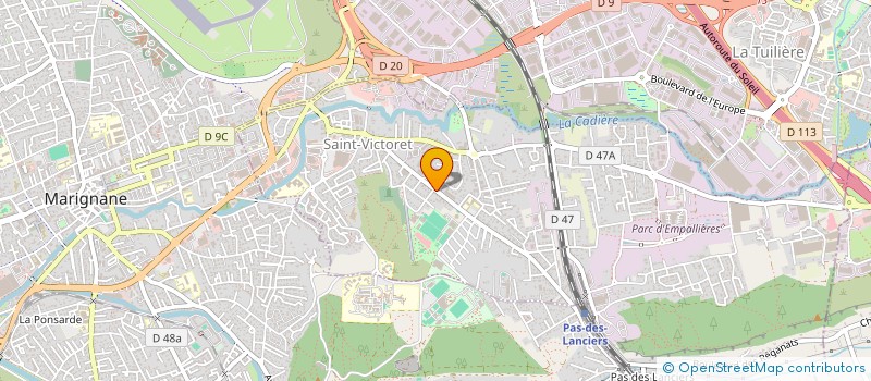 localisation de l'entreprise ST VICTORET AUTOMOBILES  SAINT-VICTORET