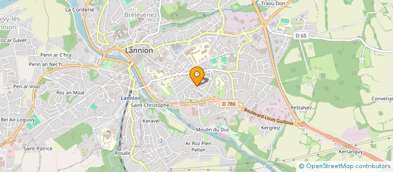 localisation de l'entreprise ST VINCENT DE PAUL  LANNION