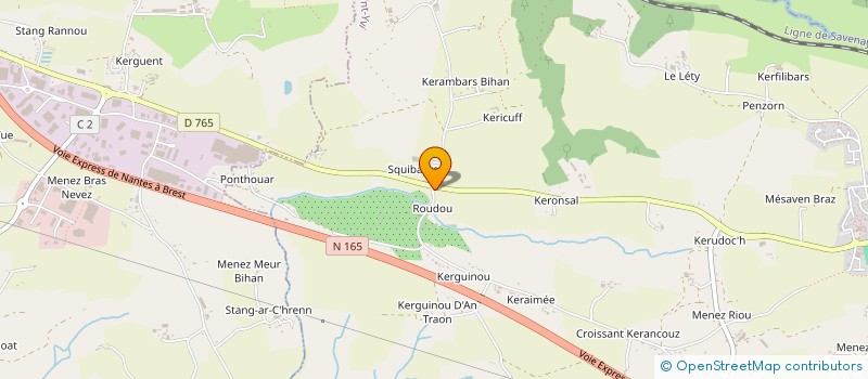 localisation de l'entreprise ST YVI DISTRIBUTION  SAINT-YVI