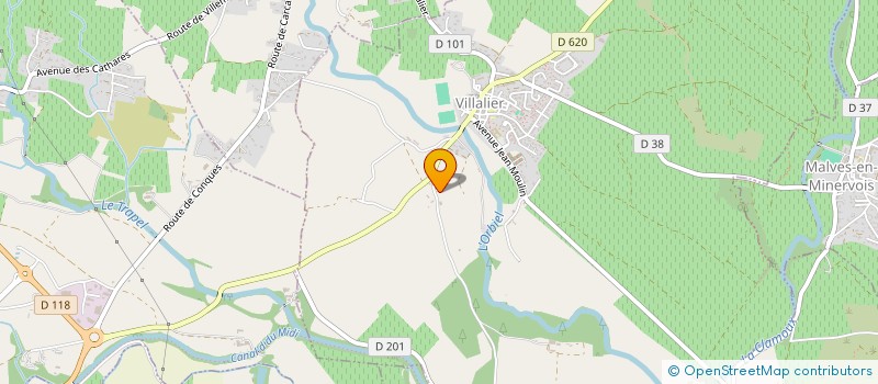 localisation de l'entreprise ST2  VILLALIER