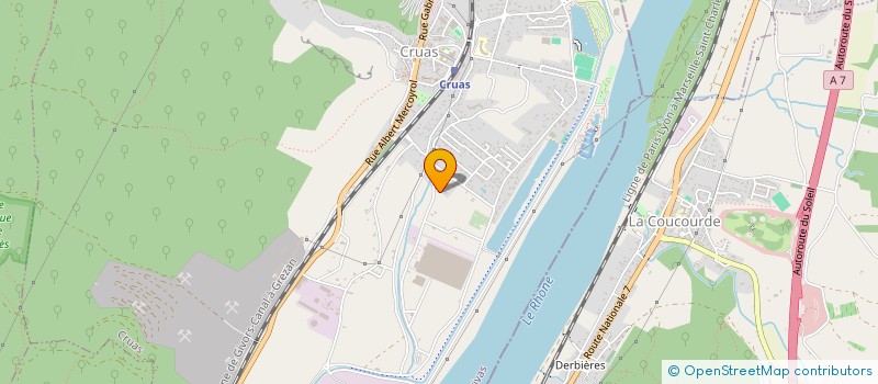 localisation de l'entreprise ST2A  CRUAS