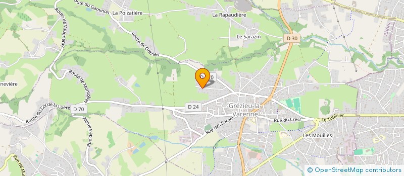 localisation de l'entreprise ST2C SOUS TRAITANCE CONSEIL ET COMMERCIALISATION  GREZIEU-LA-VARENNE