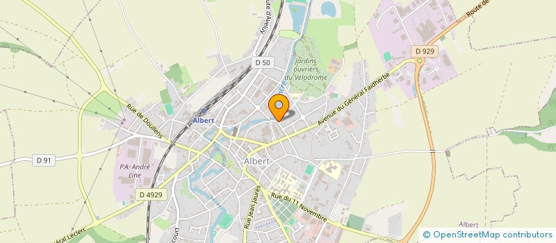 localisation de l'entreprise ST2E GROUP à ALBERT