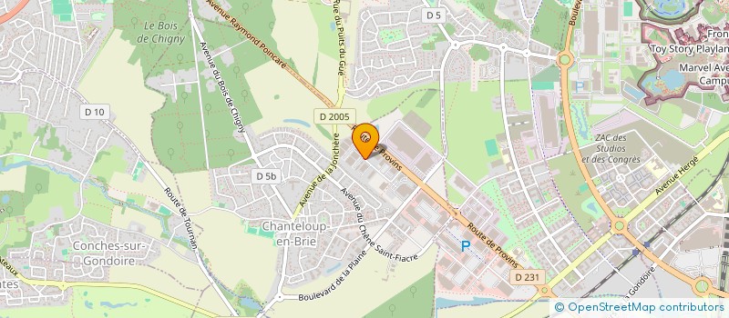 localisation de l'entreprise ST2L INVEST  CHANTELOUP-EN-BRIE