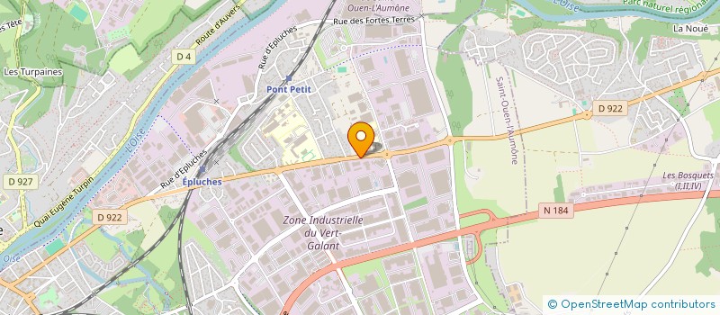 localisation de l'entreprise ST2M à SAINT-OUEN-L'AUMONE