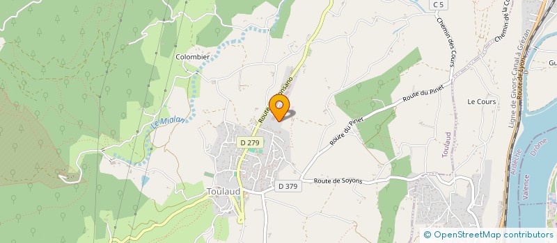 localisation de l'entreprise ST2M  TOULAUD