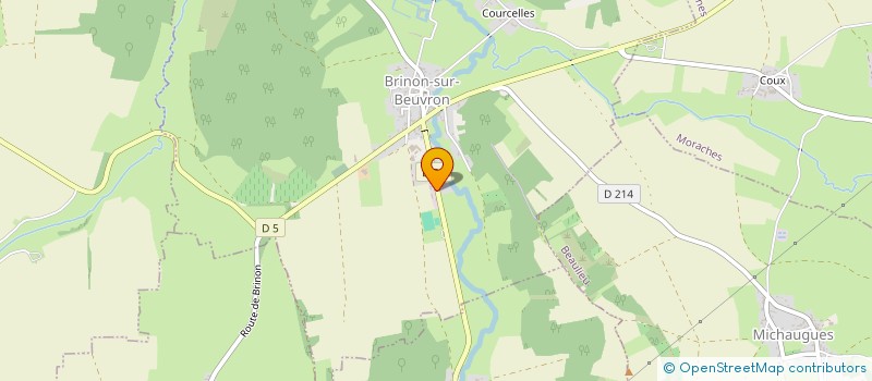 localisation de l'entreprise ST2M à BRINON-SUR-BEUVRON