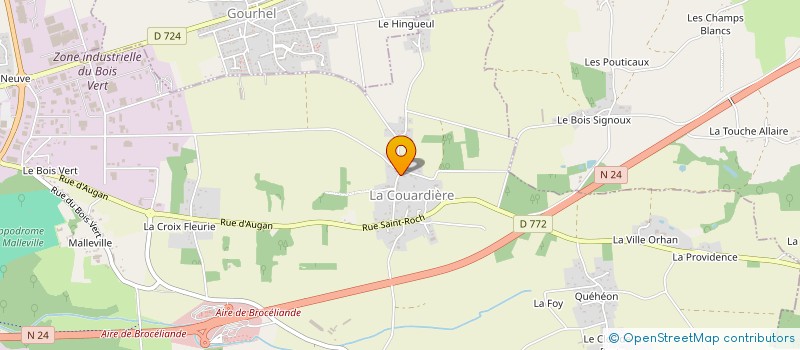 localisation de l'entreprise ST2M à PLOERMEL