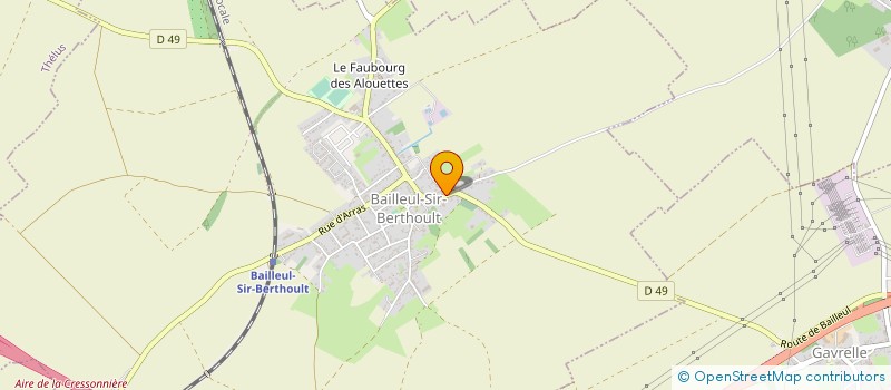 localisation de l'entreprise ST2P  BAILLEUL-SIR-BERTHOULT