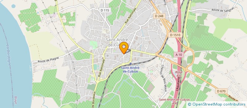 localisation de l'entreprise ST2V à SAINT-ANDRE-DE-CUBZAC