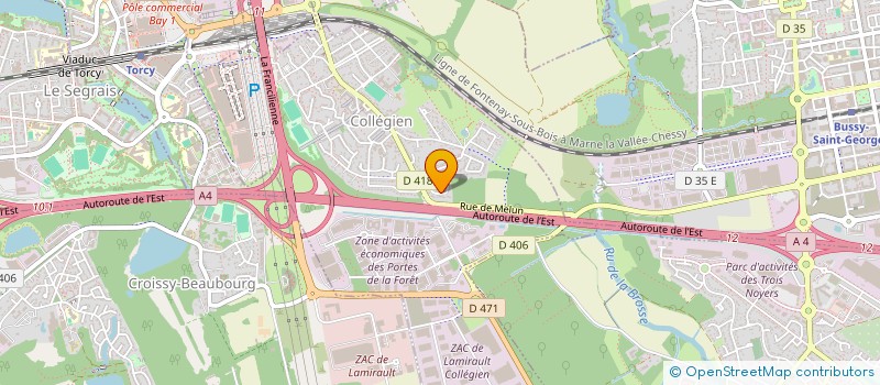 localisation de l'entreprise ST2X  COLLEGIEN