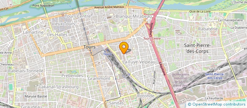 localisation de l'entreprise ST360  TOURS