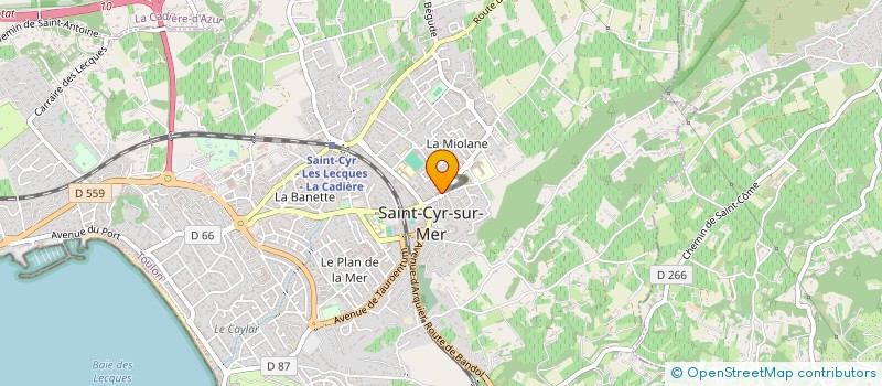 localisation de l'entreprise ST37 à SAINT-CYR-SUR-MER