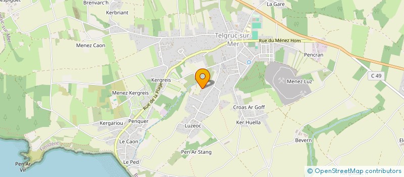 localisation de l'entreprise ST3RENN à TELGRUC-SUR-MER