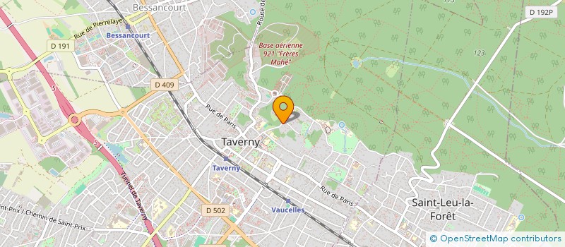 localisation de l'entreprise ST4G  TAVERNY