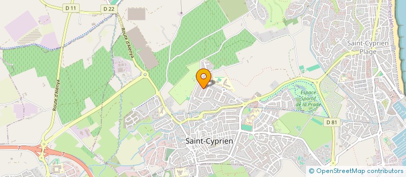 localisation de l'entreprise ST66  SAINT-CYPRIEN