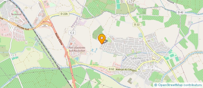 localisation de l'entreprise ST66  SALEILLES