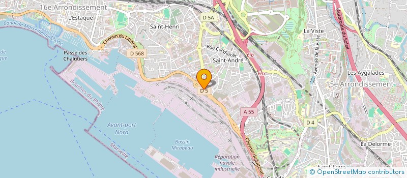localisation de l'entreprise ST7 LOGISTIQUE à MARSEILLE