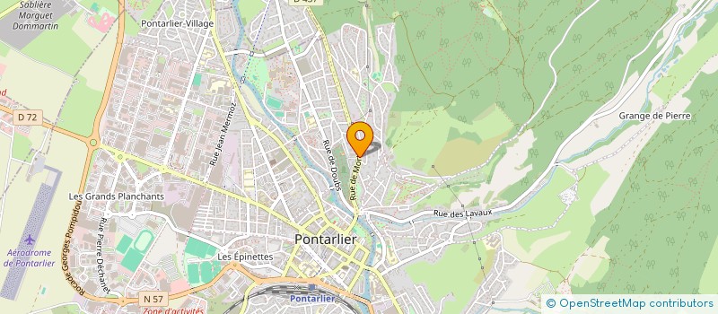 localisation de l'entreprise STA  PONTARLIER