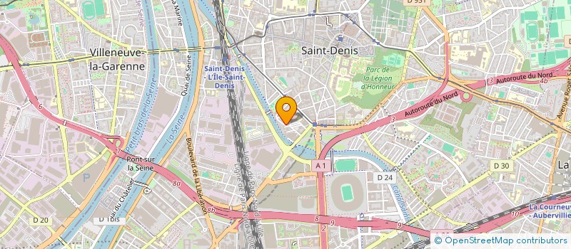 localisation de l'entreprise STA BAT à SAINT-DENIS