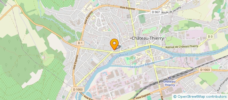 localisation de l'entreprise STA CASTEL  CHATEAU-THIERRY